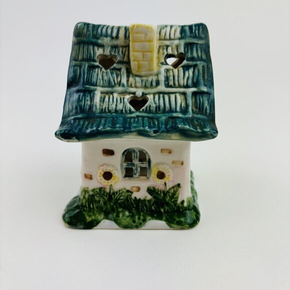 Elements Ceramic Sunflower Garden Cottage TeaLight Candle Holder Glazed - Picture 3 of 6